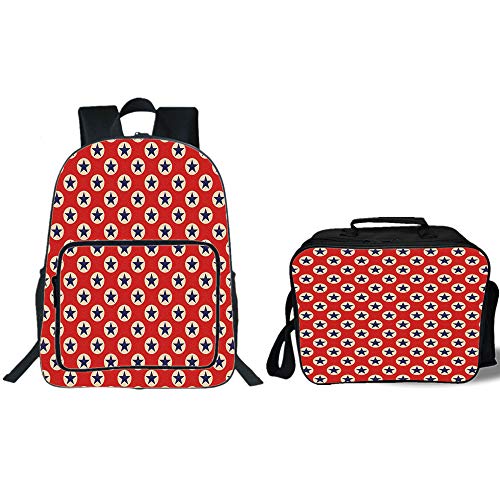 iPrint 19" School Backpack & Lunch Bag Bundle,Primitive Coun