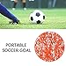 Soccer Goal Net, Soccer Replacement Net Standard Size 10 x 7ft / 18 x 7ft / 24 x 8ft for Feild Match (Color: Orange, Size: 248ft-11 People)