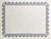 Geographics Parchment Paper Certificates, 8.5 x 11 Inches, Blue Royalty Border, 50 per Pack (22901)