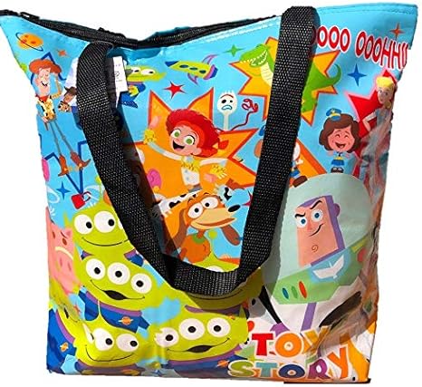 Amazon Disney Pixar ディズニー Toy Story 4 トイストーリー 保冷バッグ Lサイズ クーラーバッグ 大容量 大きいサイズ 大きな トイ ストーリー 青 ブルー ランチバッグ ランチ巾着 ランチベルト オンライン通販