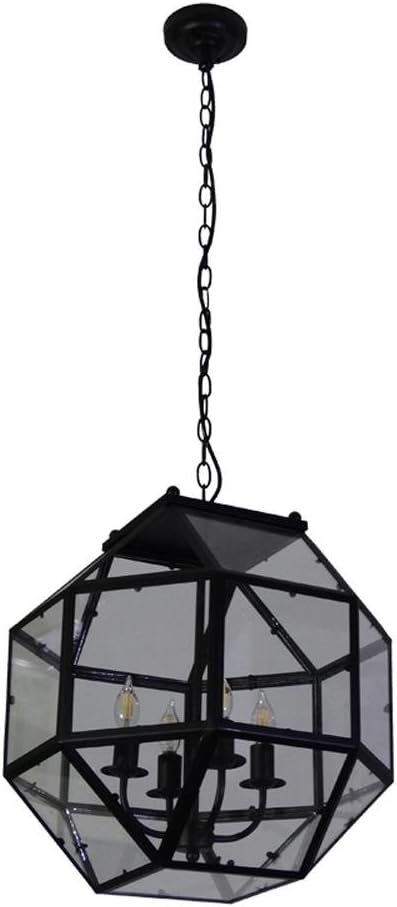 Dmmss Country Iron Glass Oblong Egg Shape Industrial Metal