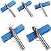 Yosoo 5Pcs HSS CNC Lathe Straight Shank 4 Flute End Mill Cutter Drill Bit Tool 4/6/8/10/12mm