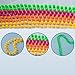 Coobey 10 Pieces Plastic Neon Bead Necklaces Neon Bracelets Long Fishnet Gloves Set 80s Party Dress Accessories, Multicolour