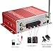 WINGONEER Mini Bluetooth Hi-Fi Stereo Audio AMP Amplifier Bass Booster MP4 12V Support FM/MP3/TF/USB/DVD for Car Motorcycle Car Auto CD DVD
