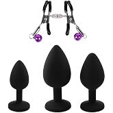 4pcs Couple Adult Toys Butt Relax Tools Anales Training Plugs for Women Sunglasses uhxtg (Black 10)
