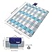 ZOMAKE Waterproof Picnic Blankets 79''x59'' - Extra Large Picnic Blanket for Outdoors - Foldable Picnic Mat with Straps - Portable Picnic Mats for Picnic Camping(Gray Blue)