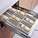 Sorbus Spice Rack Drawer Storage – Great Kitchen Organizers Spice Racks for Seasonings, Medicine Bottles, Thread, etc – Non-skid, 3 Tiers, Fits 12 Bottles (Spice Rack Drawer Organizer - White)