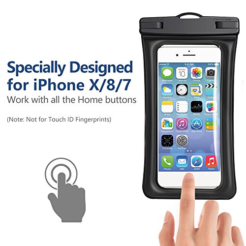 image for Universal Waterproof Case, Powerman Dry Bag TPU Floating Waterproof Ph