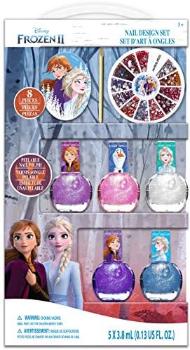 Frozen 2 Nail Design Set, Removable Manicure Set of 5 Pieces in Box: Kids Nail / FROZEN2 / Anna Snow Goods / Official Licensed Product