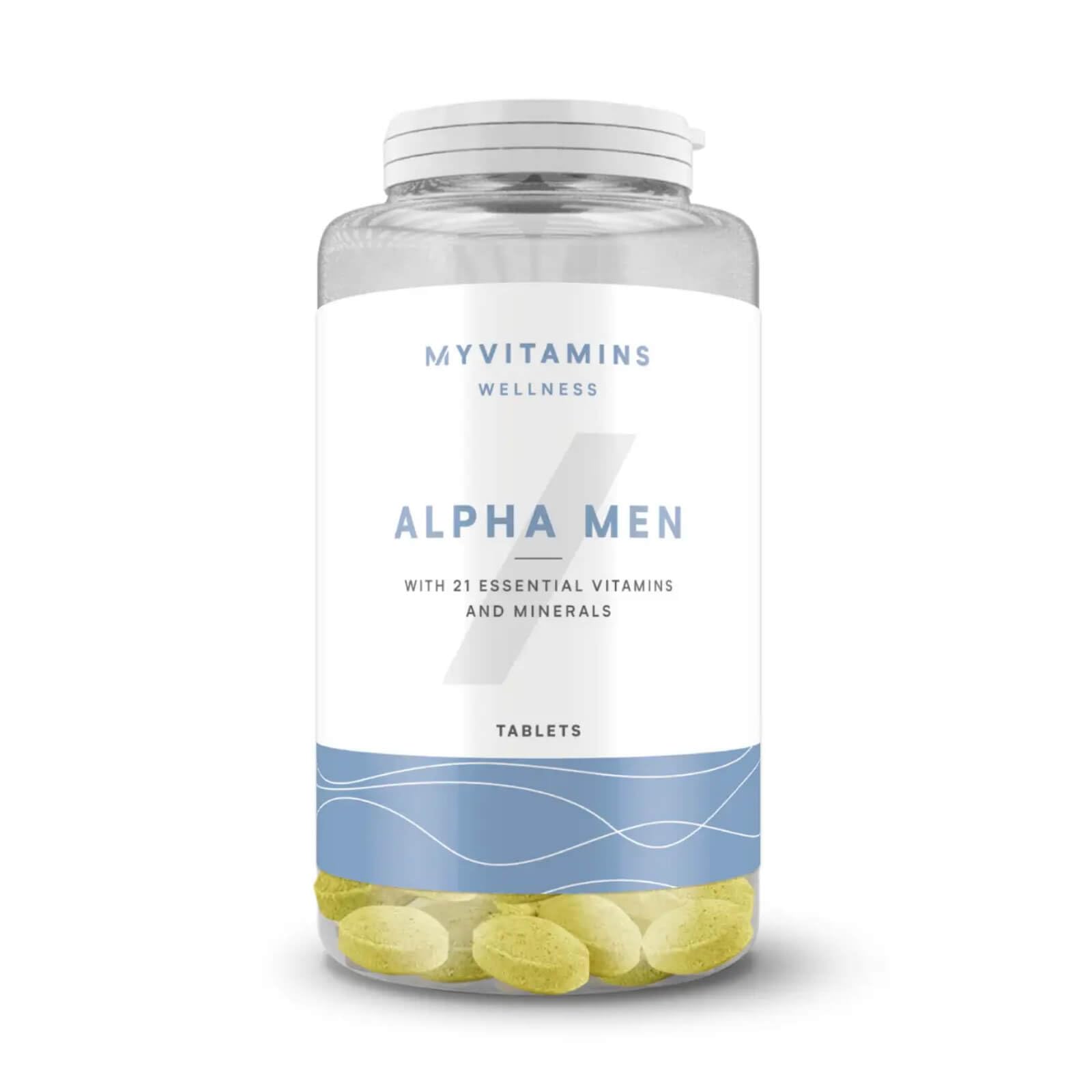 Myprotein Alpha Men Multivitamin | Advanced Daily Formula for Men | Vitamins & Minerals B, D, Biotin & Natural Extracts | Supports Energy, Immunity, Muscle Function & Mental Performance | 120 Pills