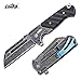 CIMA Quick One hand open Tactical Folding Knives 5CR15MOV steel,G10 handle Pocket Folding Knife (Stone washing process)