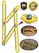 BaiEcom IMPROVED Template Tool With Metal Knob& 2 EXTRA BOLT| Multi-Angle Ultimate Ruler Measuring All Angles & Forms| Finder for Builders Craftsmen Handymen Carpenter Roofer DIY