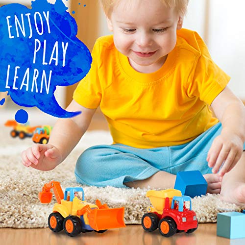 Storybook Toys for 2 Year Old Boy - Toddler Construction Toy Trucks for 2 Yr Old Boys - Push & Pull  - //medicalbooks.filipinodoctors.org