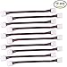 TronicsPros 10pcs LED Strip Connector RGB 5050 LED Tape Connector Solderless LED Connector 4 Pin LED Ribbon Connector Cable LED Jumper for 10mm Wide SMD 5050 RGB LED Strip Light, 17cm/6.7in Long