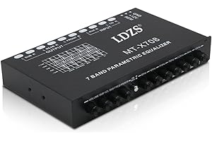 Mulcort Professional 7 Band Car Equalizer Multifunctional Car Audio EQ Tuning Crossover Amplifier Parametric Equalizer Car Audio Equalizer