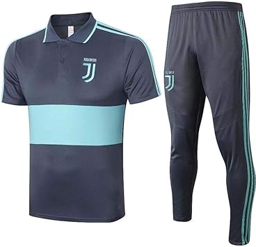 Amazon Co Jp Juy サッカーユニフォーム フットボールウェアトレーニングジャージー 半袖ユニフォーム Poloシャツ レプリカサッカー ユニフォーム大人用ユニフォーム上下セットメンズ半袖スーツ 夏のメンズシャツポロシャツ半袖ユベントスサッカートレーニングスーツ