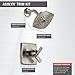 Delta Faucet Ashlyn 17 Series Dual-Handle Shower Faucet, Shower Trim Kit with Single-Spray Touch-Clean Shower Head, Stainless T17264-SS (Valve Not Included)