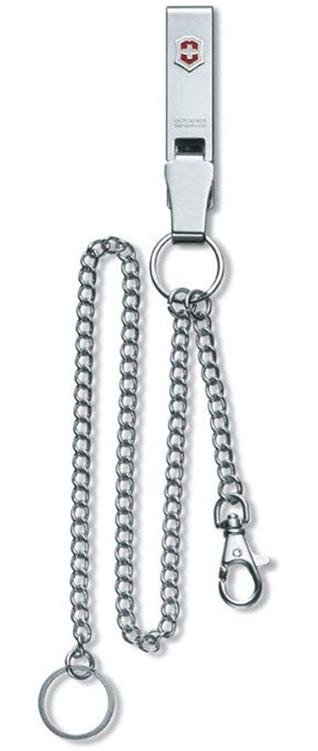 Victorinox 4.1860 Multiclip Belt Clip with 2 Loops Hanger with 2 Chains, Silver, 520 mm