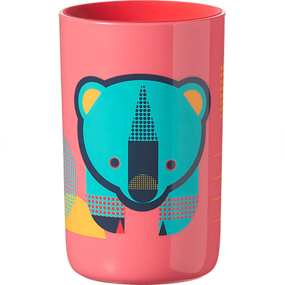 Tommee Tippee Easiflow 360, Lip Activated Trainer Cup with Handles, Spill-Proof, 12m+, Red, 1 Pack