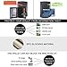 Zitahli Women's Bifold Slim Leather Wallet,RFID Blocking Button Adjustment Pocket Card Holder Ladies Solid Colors Mini Purse
