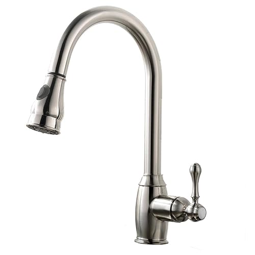 Grifo de cocina con rociador abatible comercial