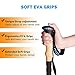 PEAK WALK Trekking Poles - Ultra-light 7.5 oz, 3K Carbon Fiber Poles, Collapsible Walking, Hiking, Camping Sticks with Metal Flip-Lock and EVA Foam Grips - 1 Pair Black