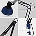 ToJane Swing Arm Desk Lamp Architect Table Light,Blue Shade,Bulb Sold Separate