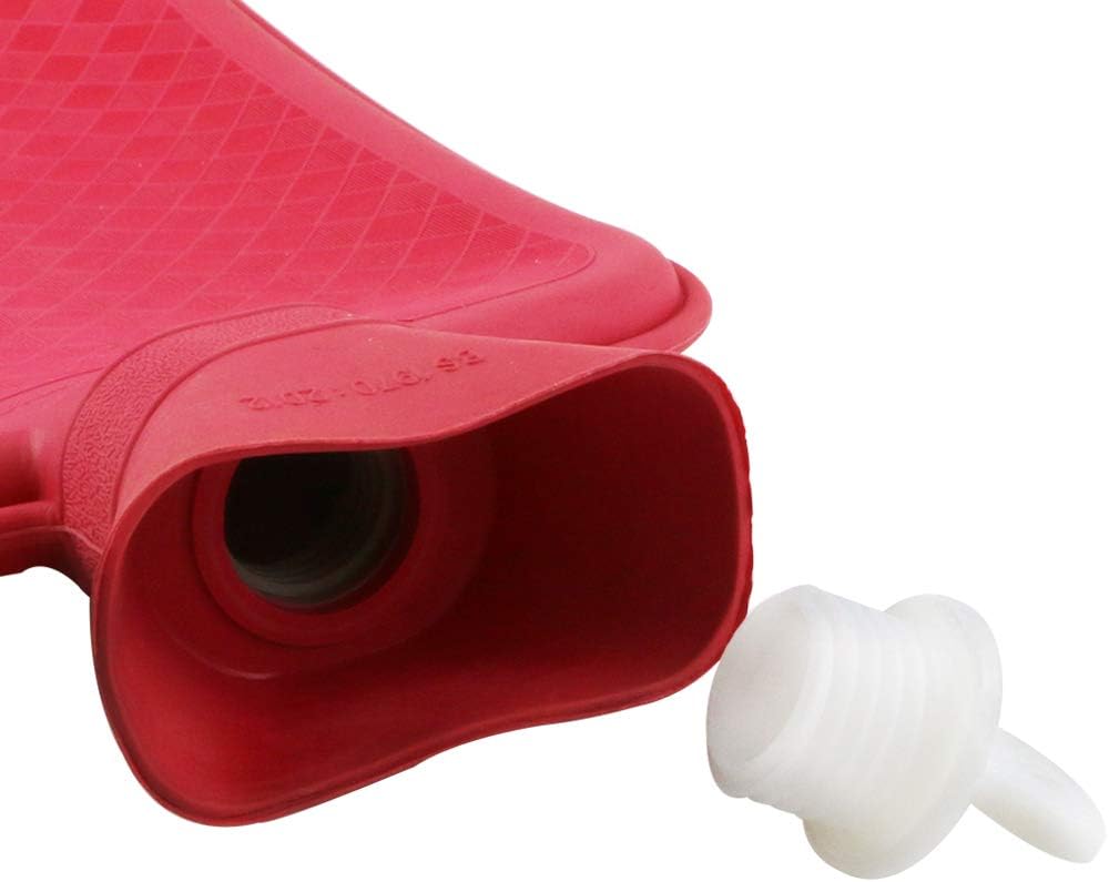 WTSHOP Premium Simple Rubber 2.5L Hot Water Bag(Random Color),Great for Pain Relief,Hot and Cold Therapy,Natural Rubber BPA Free- Durable Hot Water Bottle: Health & Personal Care