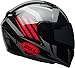 Bell Qualifier Full-Face Motorcycle Helmet (Gloss Black/Red/Titanium Blaze, Large)