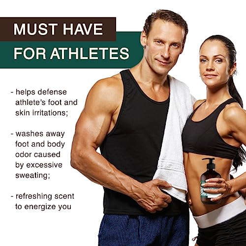 Tea Tree Oil Body Wash Helps Athletes Foot, Ringworm, Jock Itchy