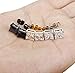 FIBO STEEL 3 Pairs Stainless Steel Stud Earrings for Men Women Cubic Zirconia Inlaid,8mm