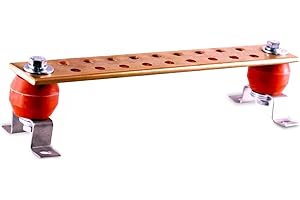 Copper Bus Bar - 12" Ground Bar - Grounding Kit - Terminal Busbar - Grounding Terminal - Electrical Ground Bar - Grounding Bu