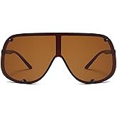 willochra Fashion Wave Mask Sunglasses for Women Men Trendy Oversized Shield Sun Glasses Luxury Designer Y2K Punk Shades