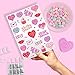 xo, Fetti Valentine's Day Temporary Tattoos - 54 Hot Pink Foil Styles | V-Day Party Decoration, Galentines, Party Favor, Be Mine, Candy Heart, Vday Supplies, XOXOs