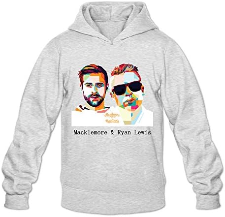 Men's Macklemore Ryan Lewis Swag Hoodies Sweatshirt Size M US Ash