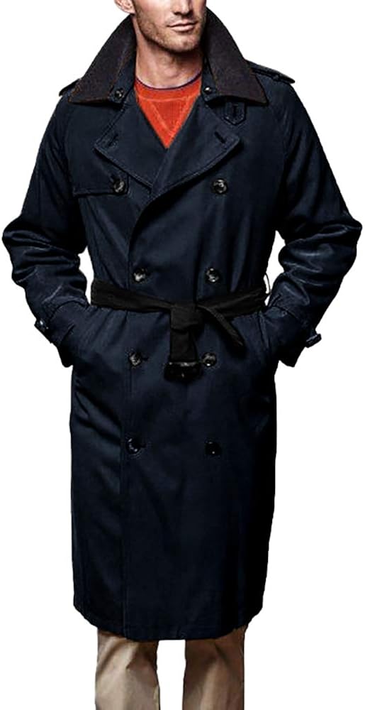 London Fog Men's Iconic Trench Coat blue Regular Amazon.co.uk