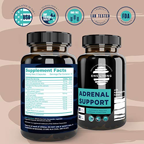 Adrenal Support Cortisol Manager for Natural Energy, Focus, Brain Fog