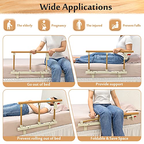 Bed Rails for Elderly Adults Safety Side Assist Rail Slides Under