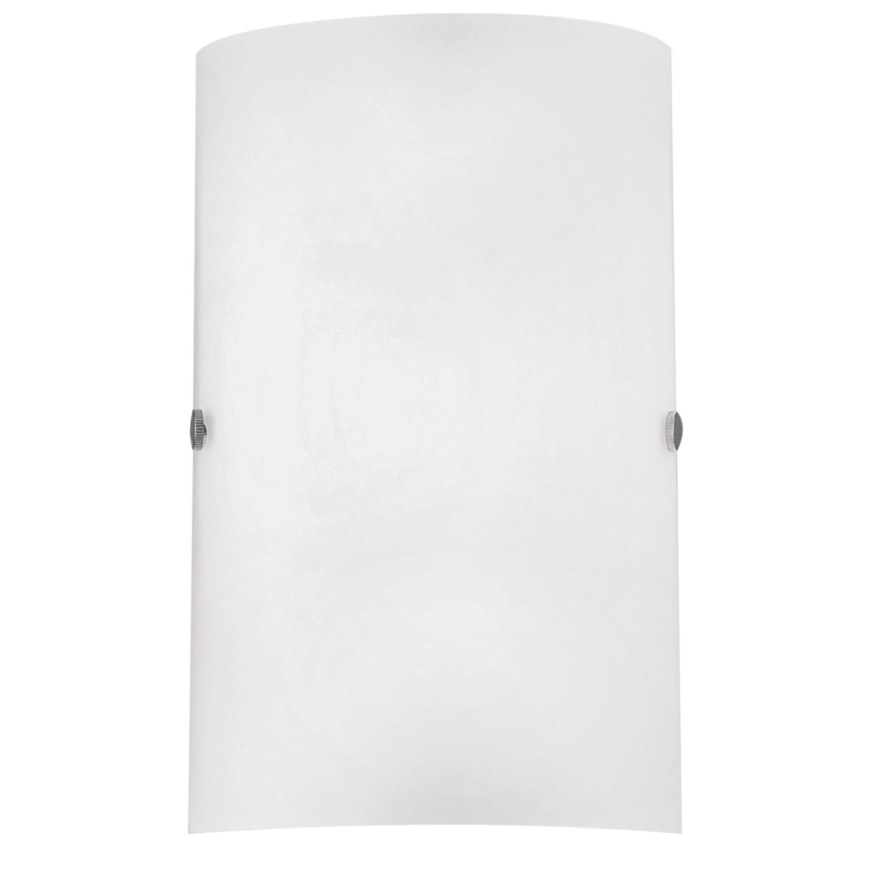 Eglo Troy 3 wall Light, matt Nickel Steel and White satined Glass wall lamp, E14 Socket