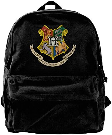 WuliXD Harry Potter Hogwarts Canvas Backpack Travel Bag