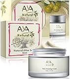 Clogged Pores Natural Cleansing Kit - Vegan Cleanser Face Wash Soap 3.4 oz and Facial Cream 1.7 oz Care - Shea, Olive, Jojoba, Tea Tree & Almond Oils Blend Set