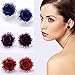 Banggood Womens Delicate Rose Flower Rhinestone Ear Stud Earrings