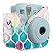 Fintie Protective Case Compatible with Fujifilm Instax Mini 9 / Mini 8/8+ Instant Camera - Premium Vegan Leather Bag Cover with Removable Strap, Moroccan Love