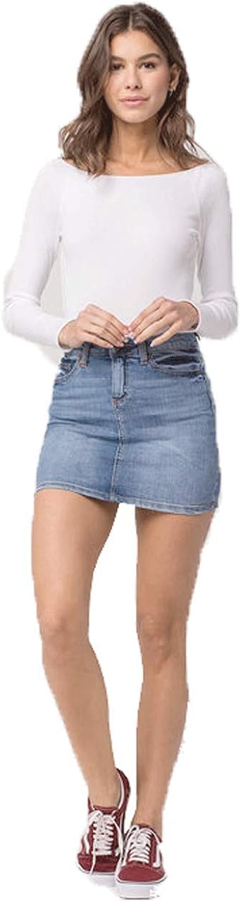 western jean skirt