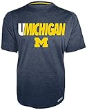 NCAA Michigan Wolverines Men's Game Day 2 Short Sleeve Crew Neck Shirt, Small, Navy