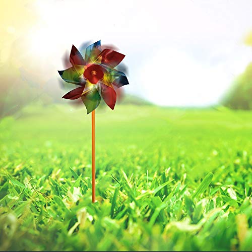 image for ArtCreativity 6 Inch Pinwheels Set - Pack of 12 - Assorted Colors - Fu