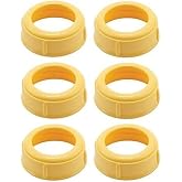 6 Pack Collars Medela Bottle Nipple Collar Rings for Medela Baby Bottles 5oz &amp; 8oz Slow or Medium Flow Nipples Compatible with Plastic &amp; Glass Bottles BPA Free Mess Free No Leak or Spill with BB Gift