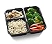 3 Compartment Bento Lunch Boxes with Lids - Stackable, Reusable, Microwave, Dishwasher & Freezer Safe - BPA-Free Food Storage and Portion Control