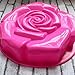 11'' Big Rose Flower Silicone Baking Mold, FantasyDay Anniversary Birthday Tray-Wedding Festival Party Silicone Cake Mold for Muffins Brownie Cornbread Candy Chocolates Butter Fondant Soap Gummy Bread
