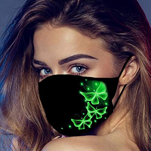 5PC Reusable Cotton Fabric，Fashion Protective, Unisex Black Dust Cotton, Washable (5PC, 1-1-Color mixing)